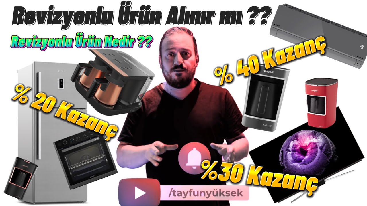 Revizyonlu Beyaz Eşya Alınır Mı ??? Revizyonlu Ürünlerde Kaç Yıl Garanti ??  Ne Kadar Kar Ederim ???