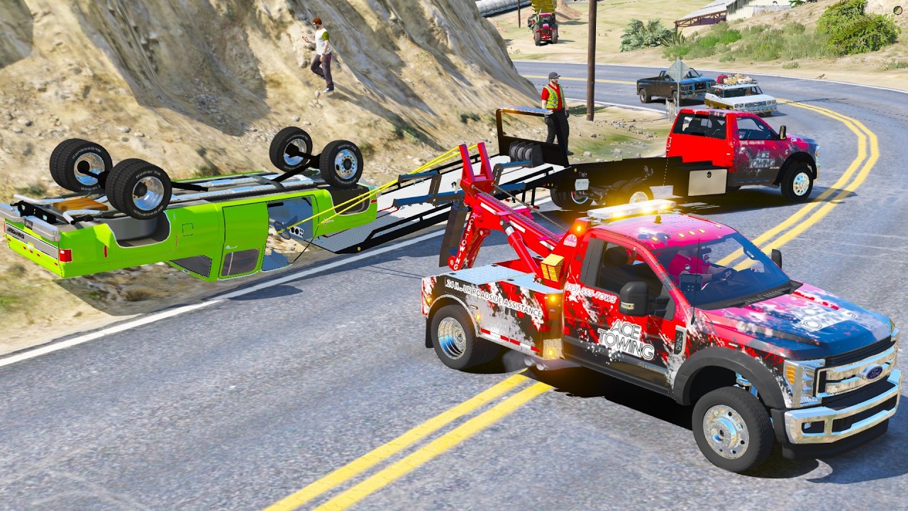 Командная буксировка в GTA 5 RP!