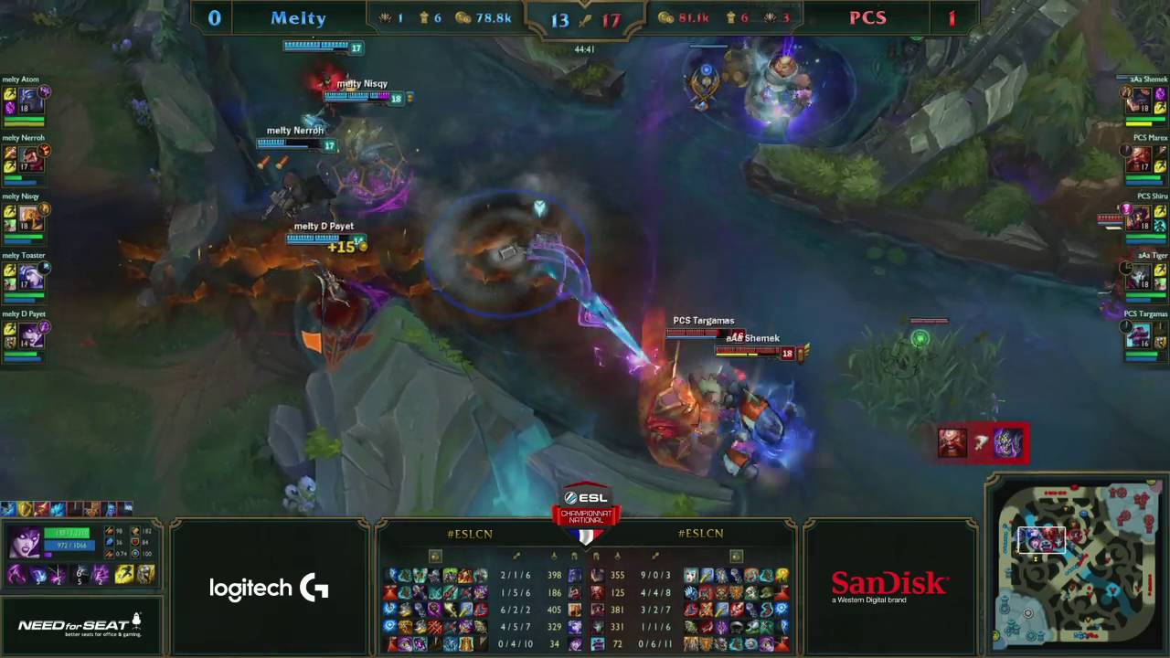 Victoire des @pcs_glory avec un duo @ShemekLoL & @MarexLoL incroyable! GG! #ESLCN #LOL