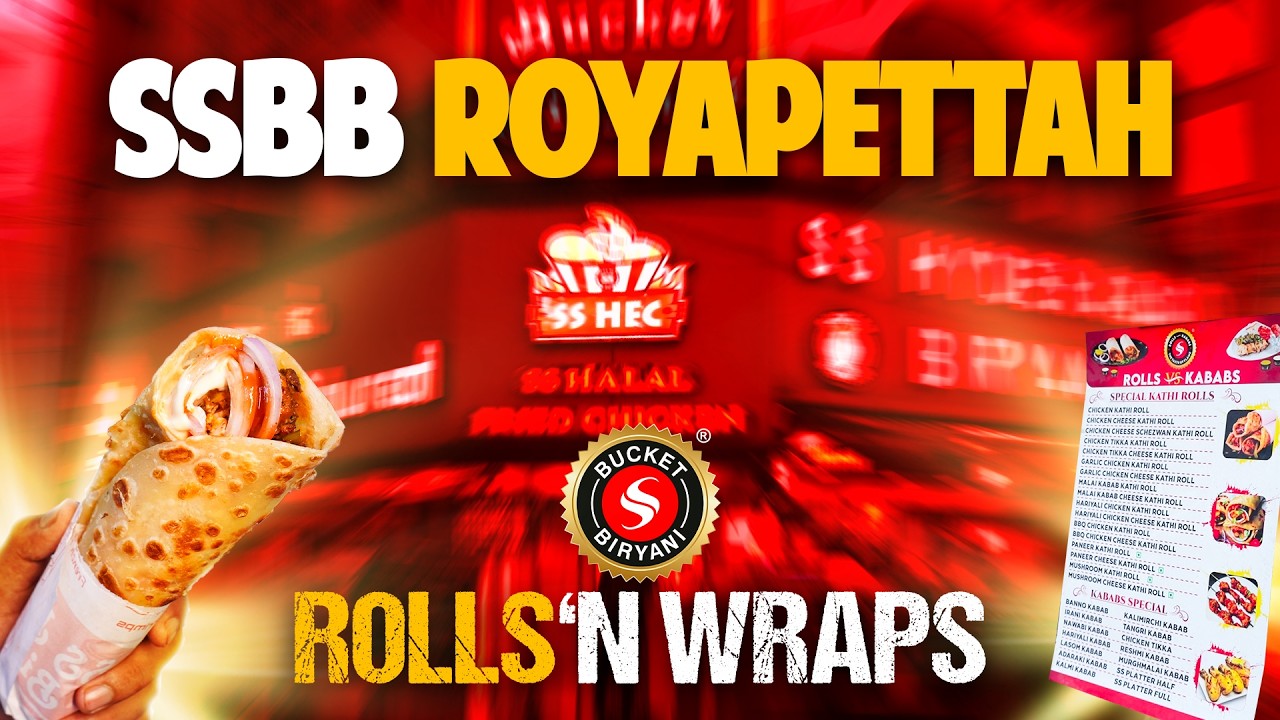 Royapettah SSBB - Roll Vs Kebab. There’s something special about evening hunger.