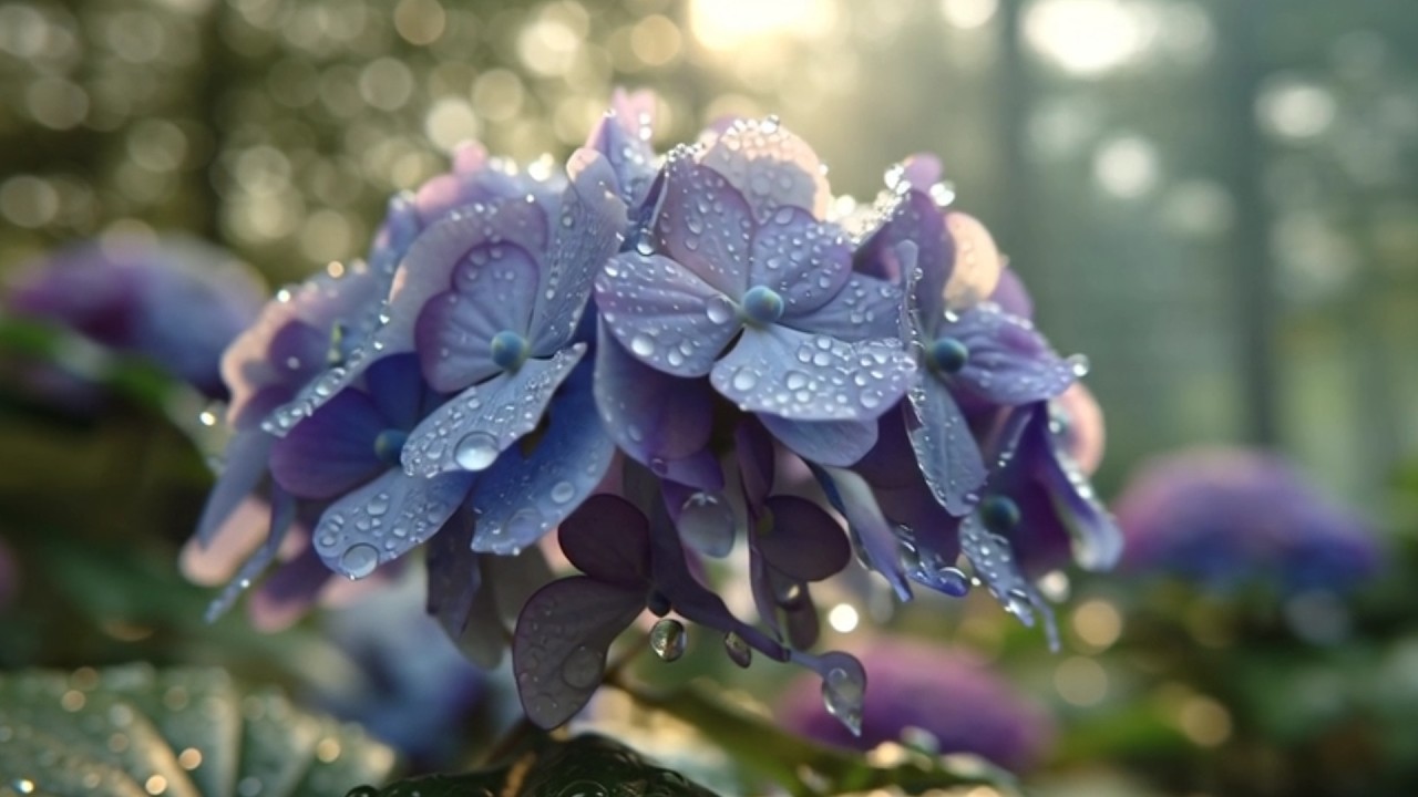 Noche de Paz | Música Relajante con Flores y Lluvia