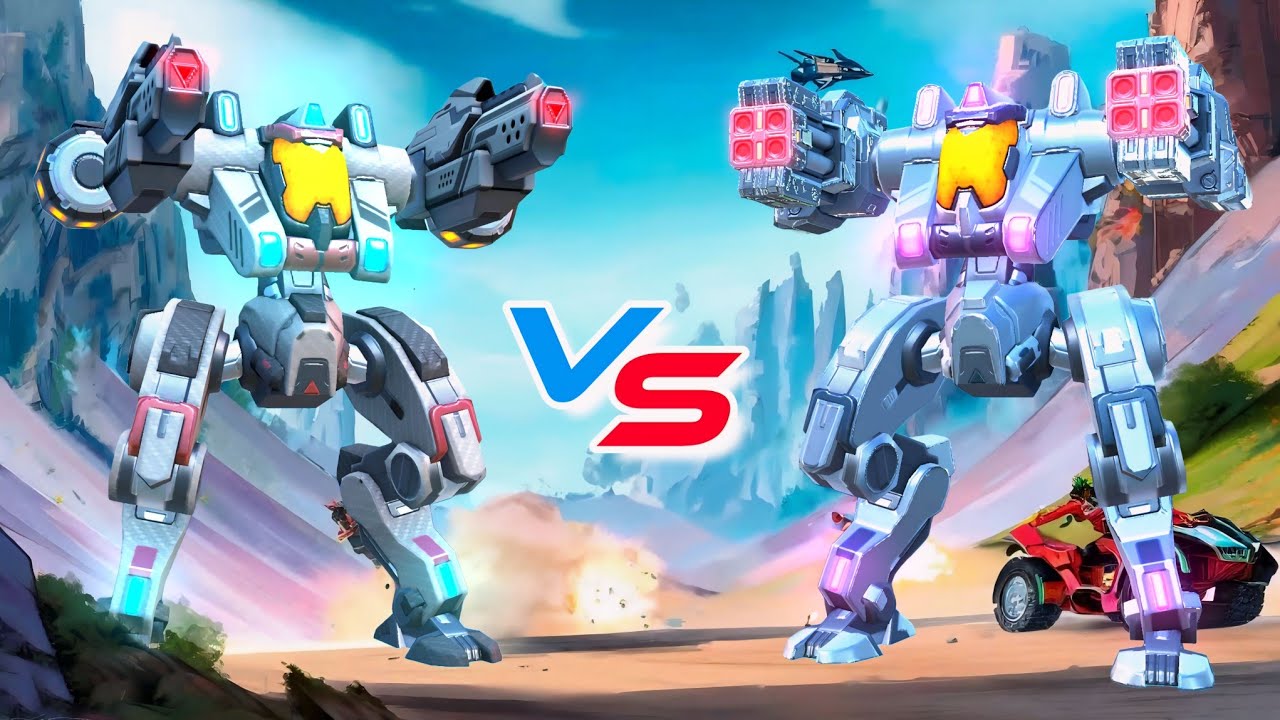Puma & Shotgun 8 vs Repeater 8 - Mech Arena