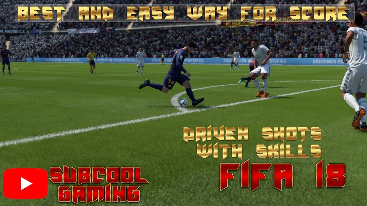 FIFA 18 Driven Shots Tutorial [ Trick , Rules And Skills ]