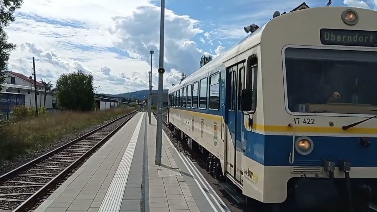 Wieslauftalbahn rückt ein in Rudersberg #BR626