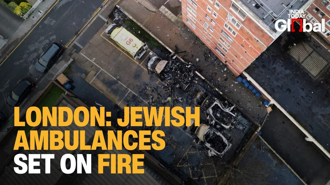 Jewish Volunteer Ambulances Set On Fire in Antisemitic Arson Attack Outside Synagogue in London