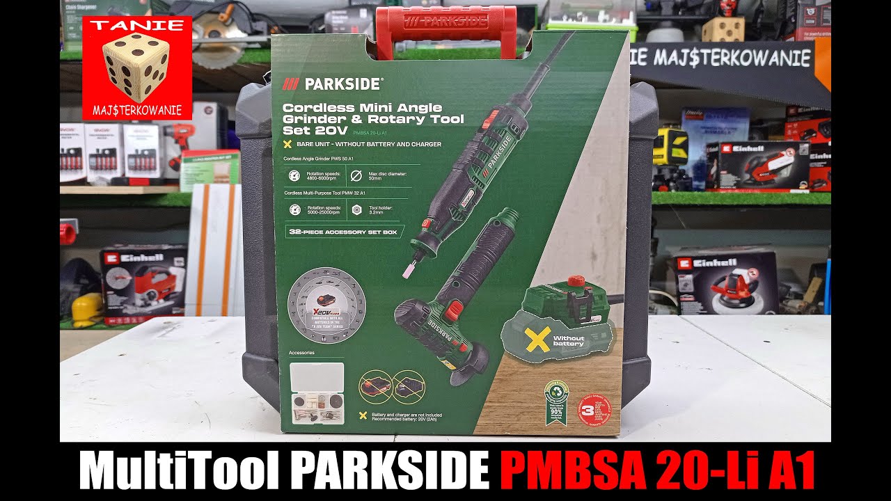 Multitool PARKSIDE PMBSA 20-Li A1 - Czyli Jak Nie Stracić 200zł ( Szlifierka kątowa oraz Multi 2w1 )