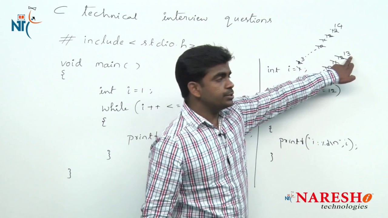 Loops | C Technical Interview Questions and Answers | Mr. Srinivas
