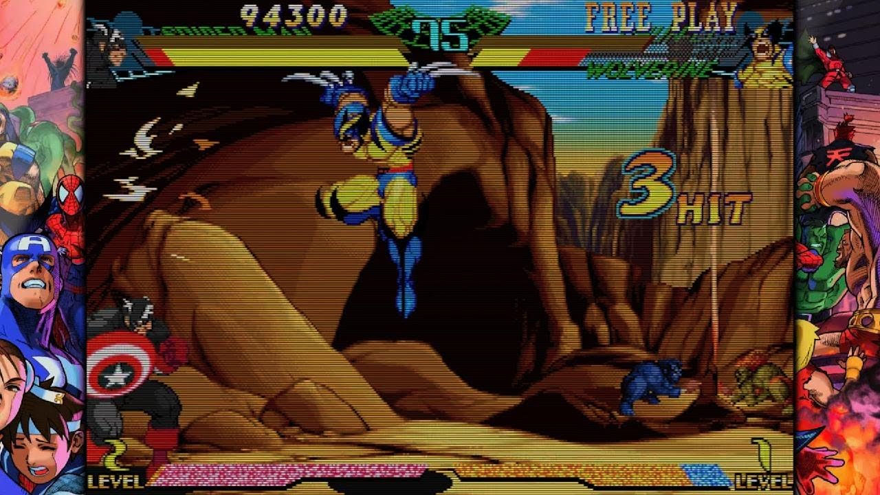 MARVEL vs. CAPCOM Fighting Collection: Arcade Classics_Team Secret Marvel characters playthrough