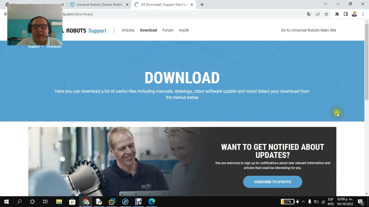 Como descargar e instalar UR SIM para programar UNIVERSAL ROBOTS serie E.