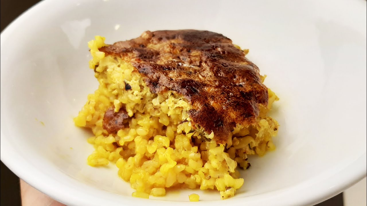ARROZ INTEGRAL CON COSTRA al horno - cocina vegetariana