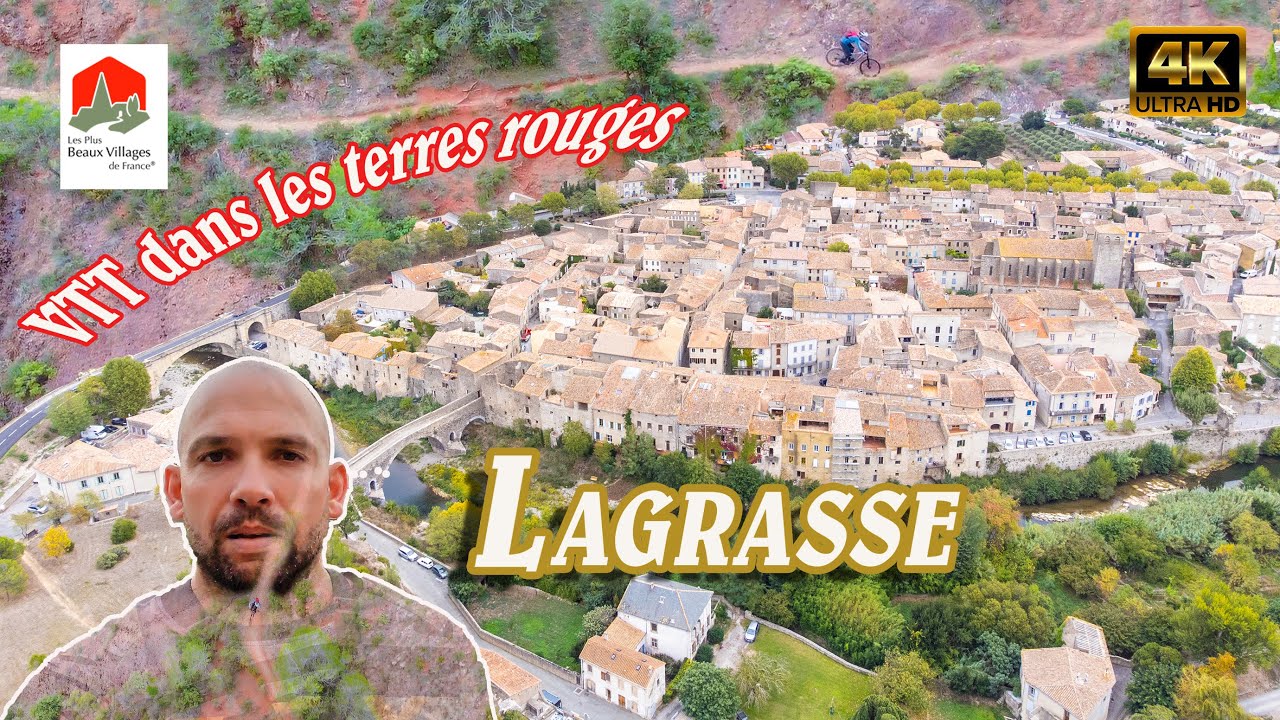 [ Film VTT ] LAGRASSE  dans les terres rouges du plus Beau Village de France #64