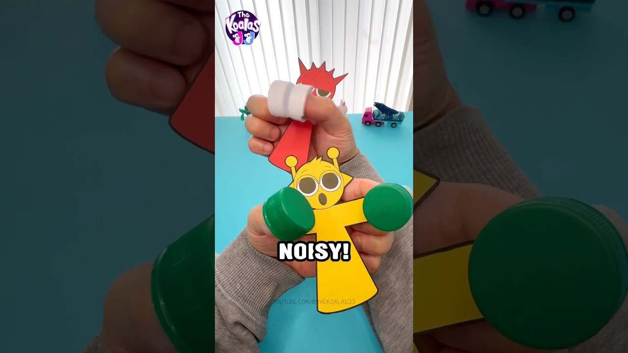 Ta hałaśliwa papierowa zabawka zwali Cię z n&oacute;g! | Łatwe prace plastyczne dla dzieci #sprunki #car...