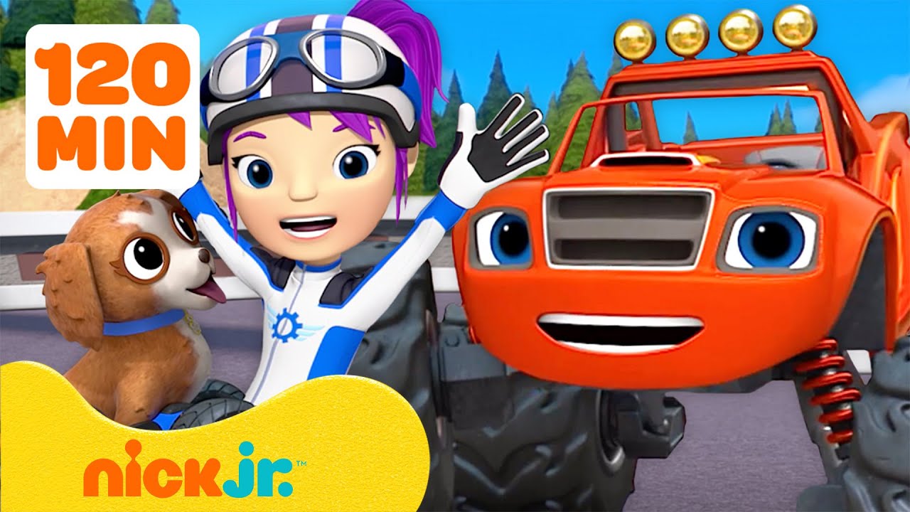 Blaze | Blaze salva un cucciolo, mega macchine e altri salvataggi! 🐶  | Nick Jr. Italia