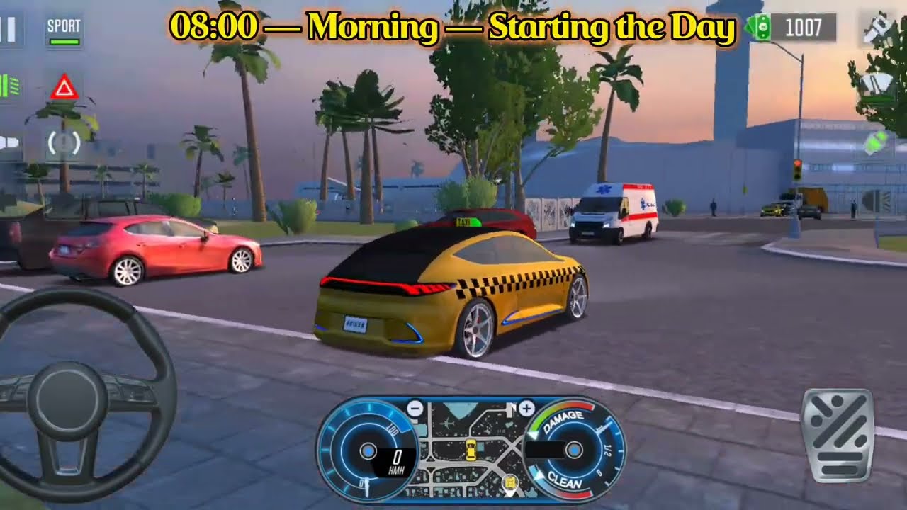 Taxi Simulator Evo: Crash, Garage Repairs & Night Shift Rides