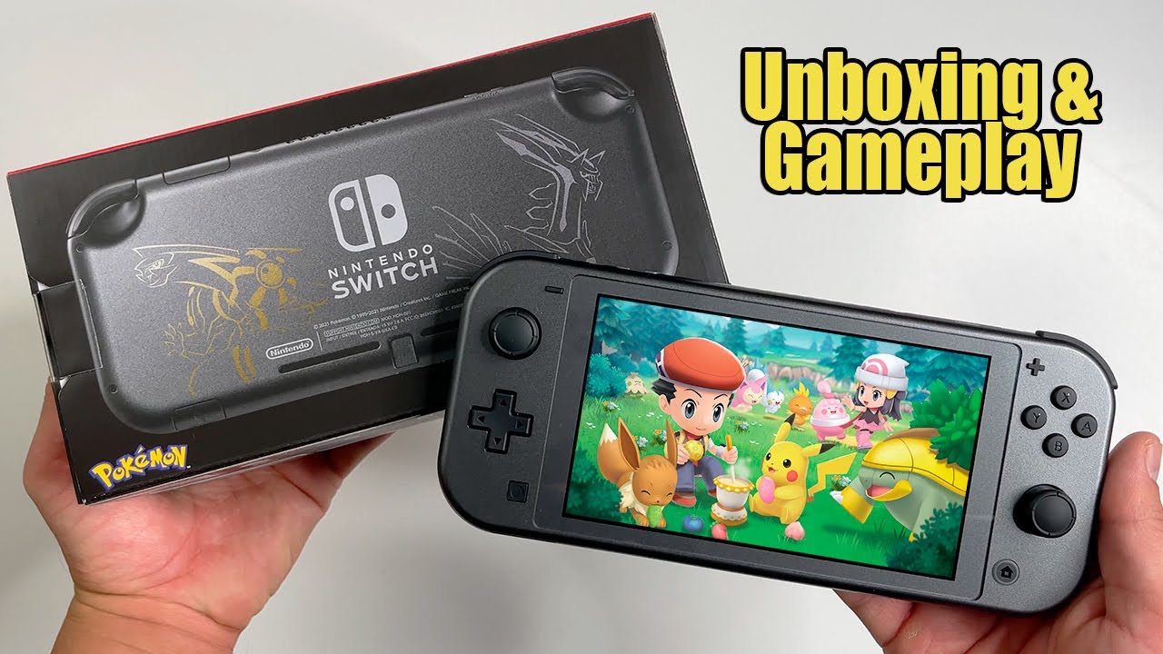 Pokémon Dialga & Palkia Edition для Nintendo Switch LITE | Распаковка и игровой процесс