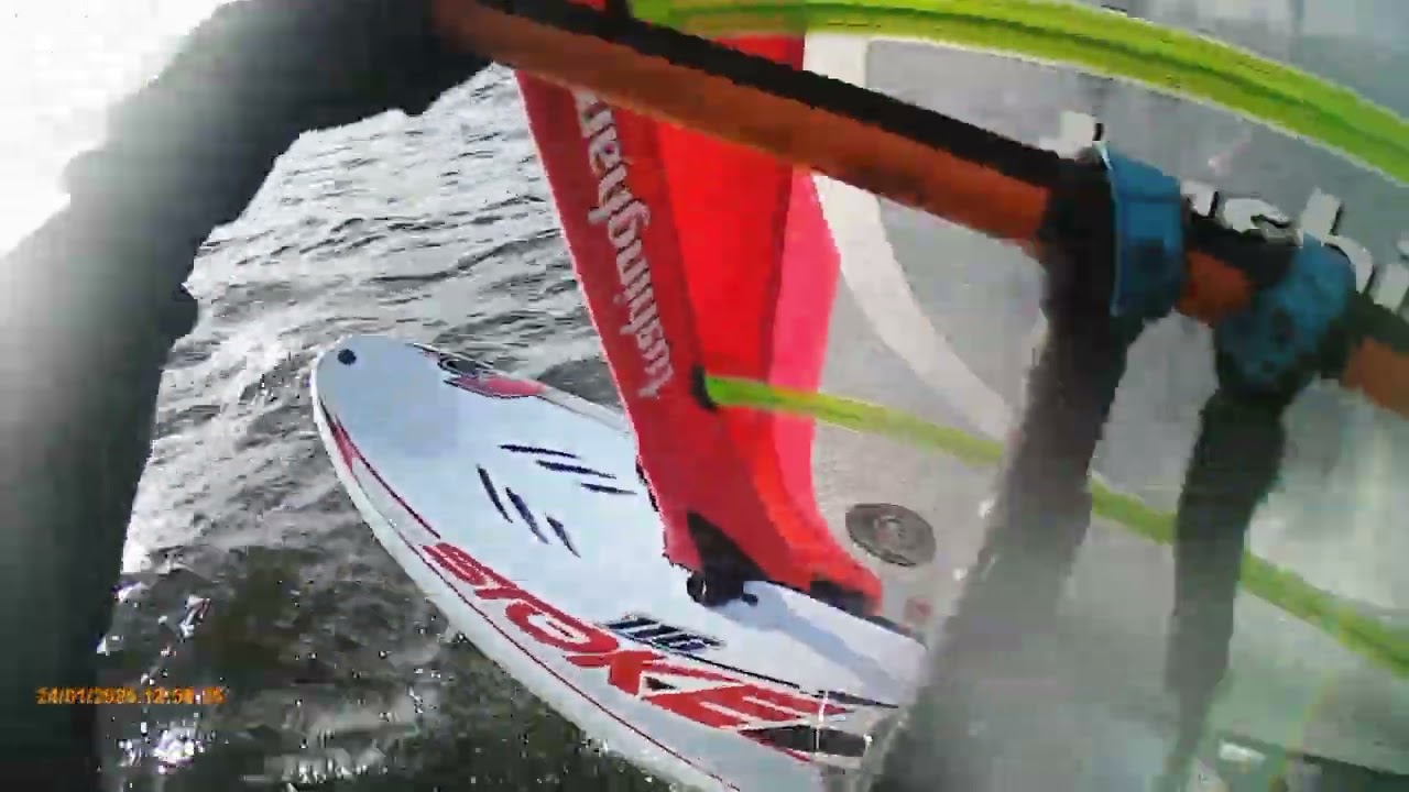 2026-01-24 Blithfield windsurf with new mic mount on footstrap - Windsurf ASMR
