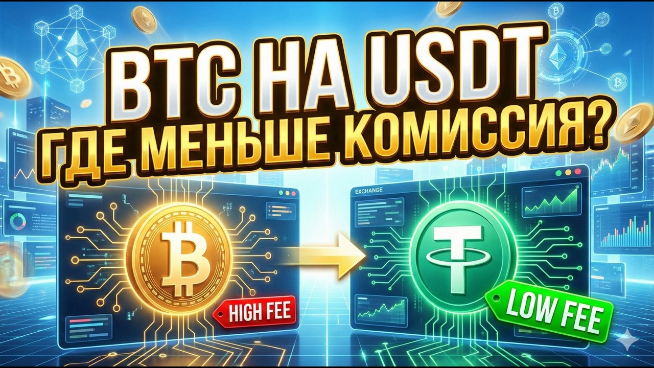 Обмен Биткоин (BTC) на USDT: Где меньше комиссия?