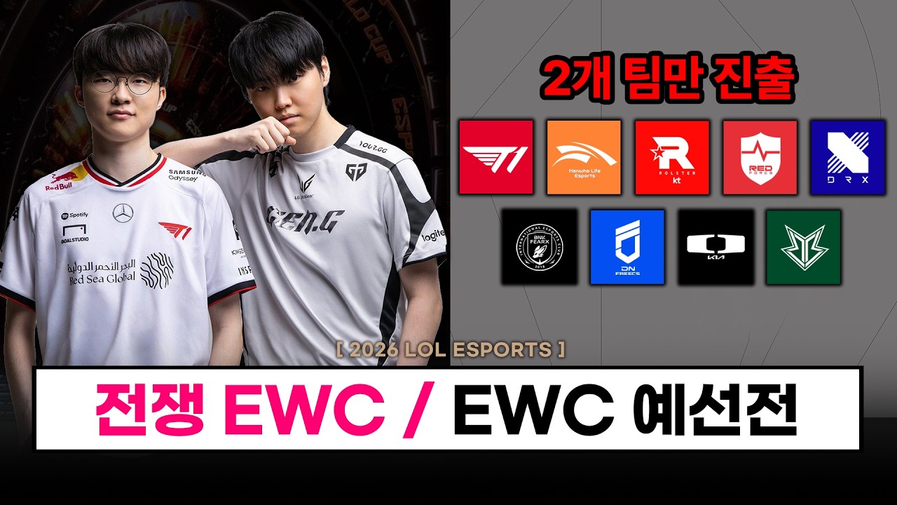 【대회】  전쟁으로 인한 EWC 연기? / 로드 투 EWC 진행 (9개팀 참가) - 롤 이스포츠 소식