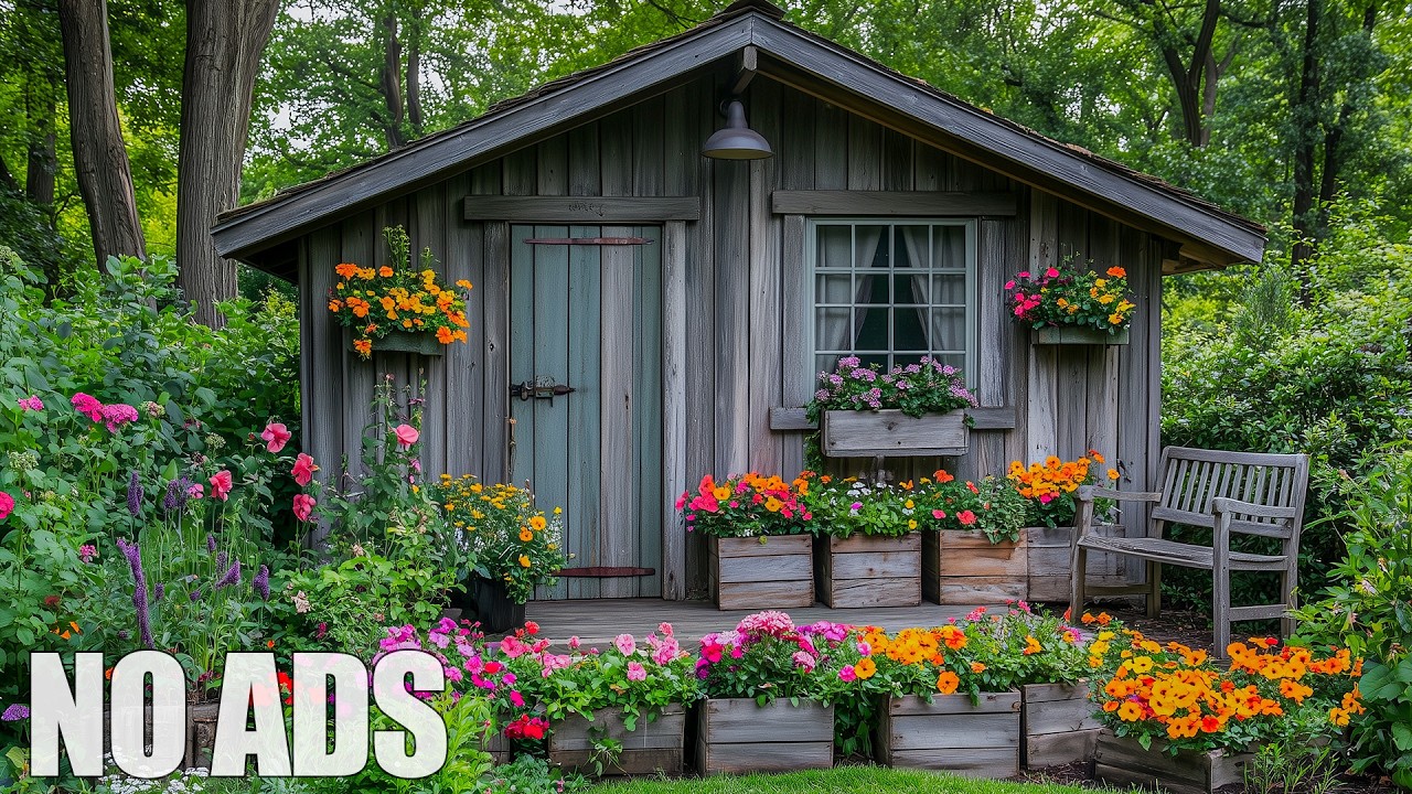 (No Ads)Peaceful Spring Flower Garden 🌿 Gentle Relaxing Music for Deep Sleep, Calm Mind