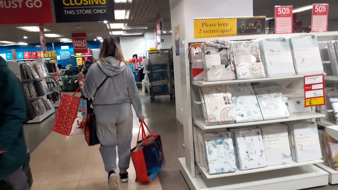Debenhams Basildon, Closing Down Sale, 2021, last walk about