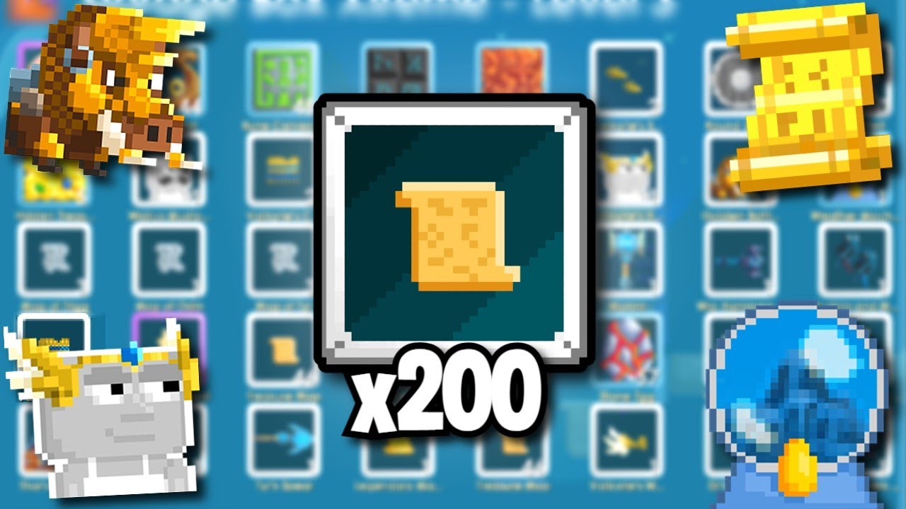 ВОТ ЧТО ВЫ ПОЛУЧАЕТЕ ИЗ 200 КАРТ СОКРОВИЩ В GROWTOPIA...