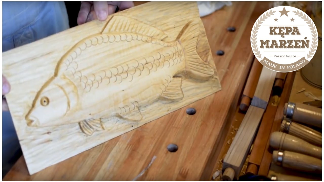 Płaskorzeźba karpia królewskiego | Relief fish