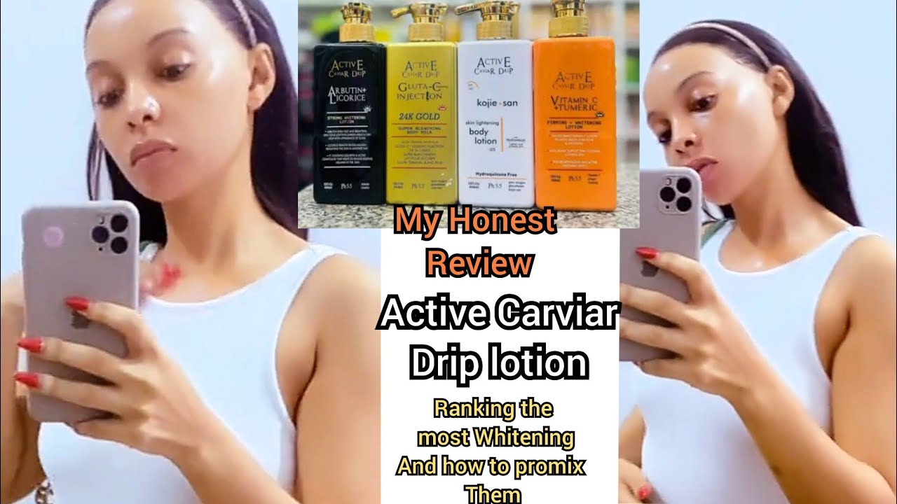 ACTIVE CARVIAR DRIP LOTION// FULL HONEST REVIEW #howto #review #diy #skincare #reels #skinwhitening