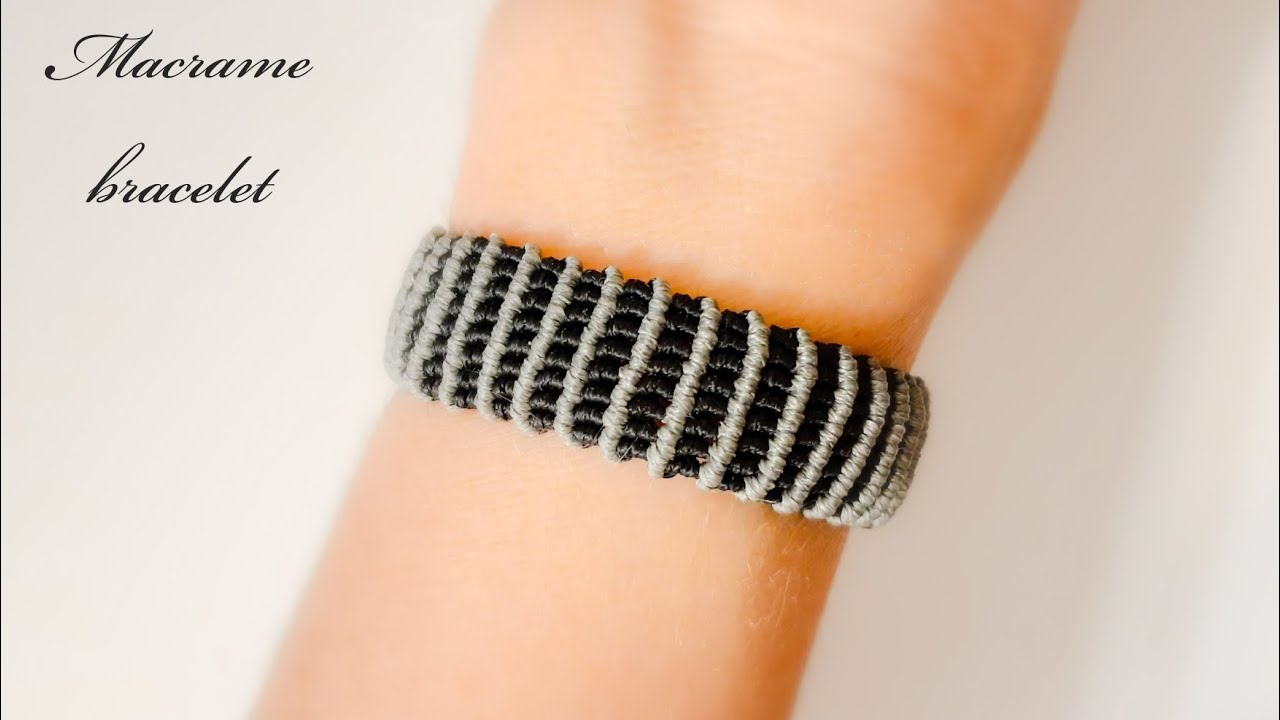 Macrame bracelet diy 