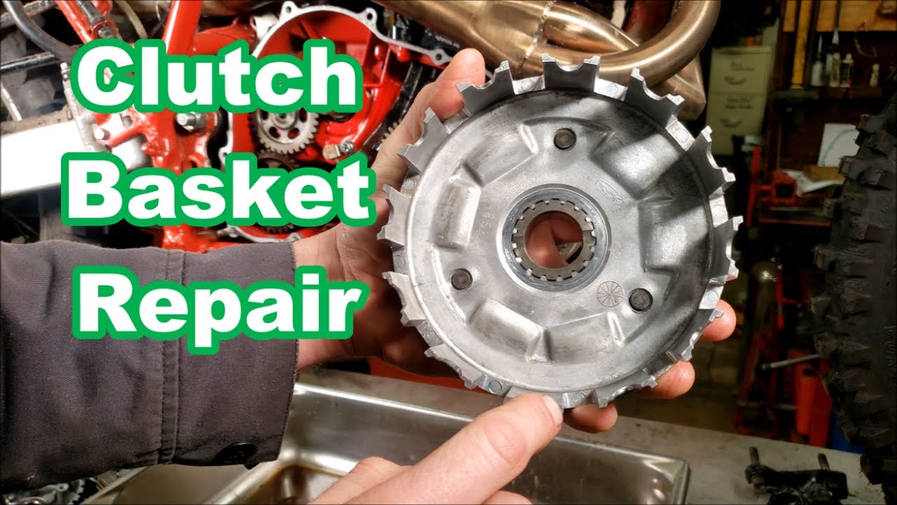 Repairing A Worn/Grooved Clutch Basket + Operation - XL600R