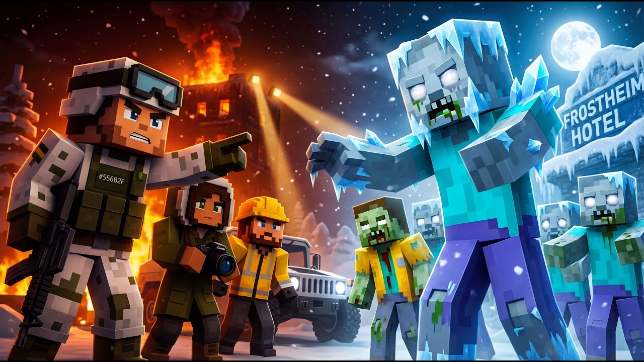 "Zombie Outbreak: The Frozen Terror" - A Minecraft Music Video ♪ (Minecraft Animation)