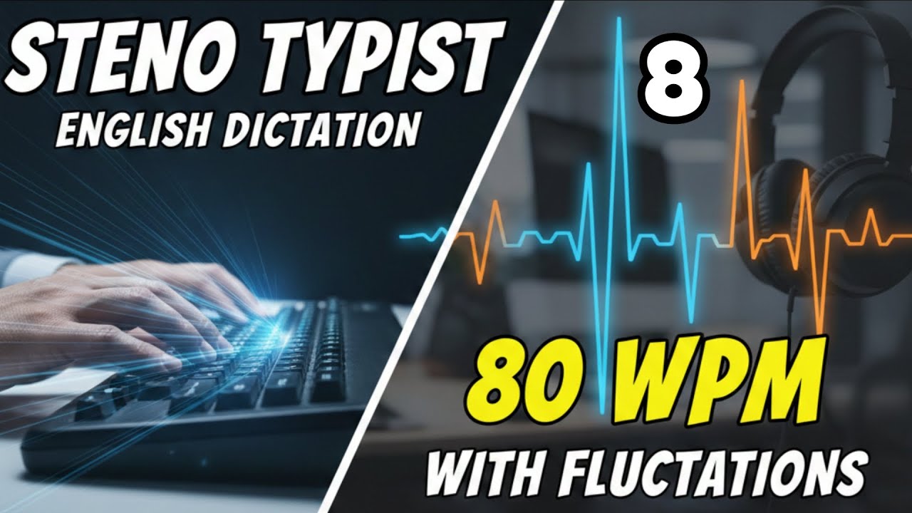 🔥#8 Steno Typist Exam | 80 WPM | 500 Words | #steno Punjab & Haryana High Court Steno stenographer 🔥
