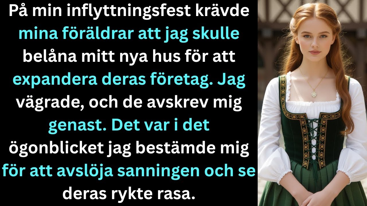 "På min inflyttningsfest krävde mina föräldrar att jag belånade mitt nya hus för deras företag."