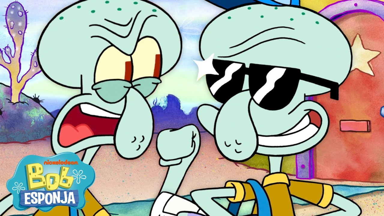 O Show do Patrick Estrela |  Todas as Vezes que Lula Molusco Foi Adolescente 🦑 | Bob Esponja
