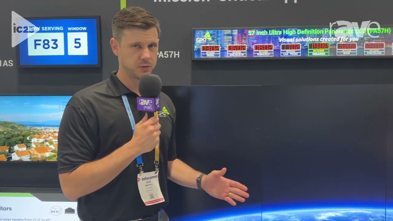InfoComm 2025: GPO Display Highlights TAA-Compliant NEX55MLR LCD Video Walls With .4-mm Bezel
