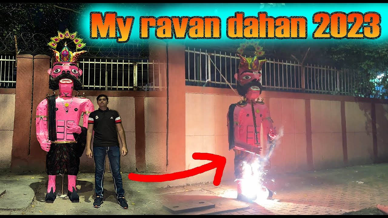 My ravan dahan 2023 | Dusshara vlog | Ravan burning | Gulabi bagh | Kunal Prajapati