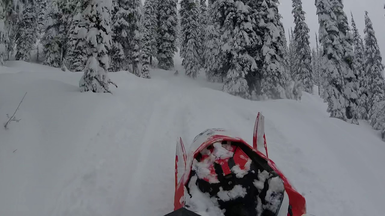 I loose my sled off a cliff at the end 🤭