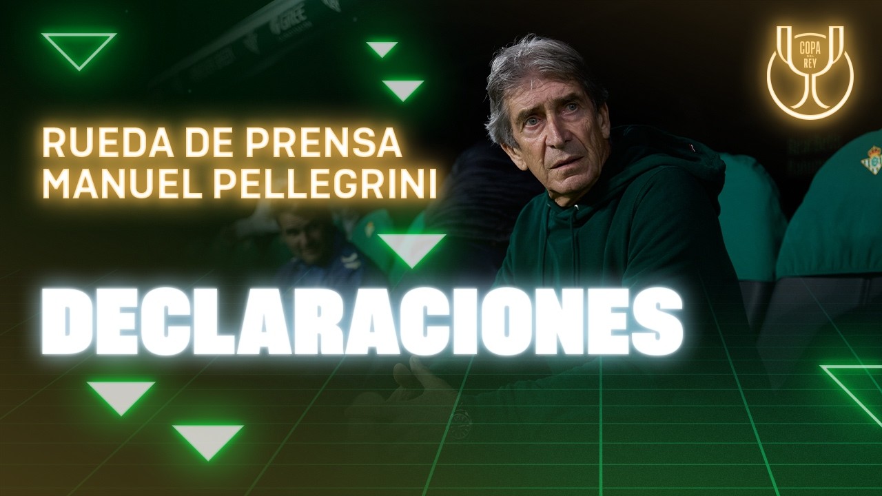 Rueda de prensa de Manuel Pellegrini tras el #RealBetisAtleti 🗣🎙 | Real BETIS Balompié