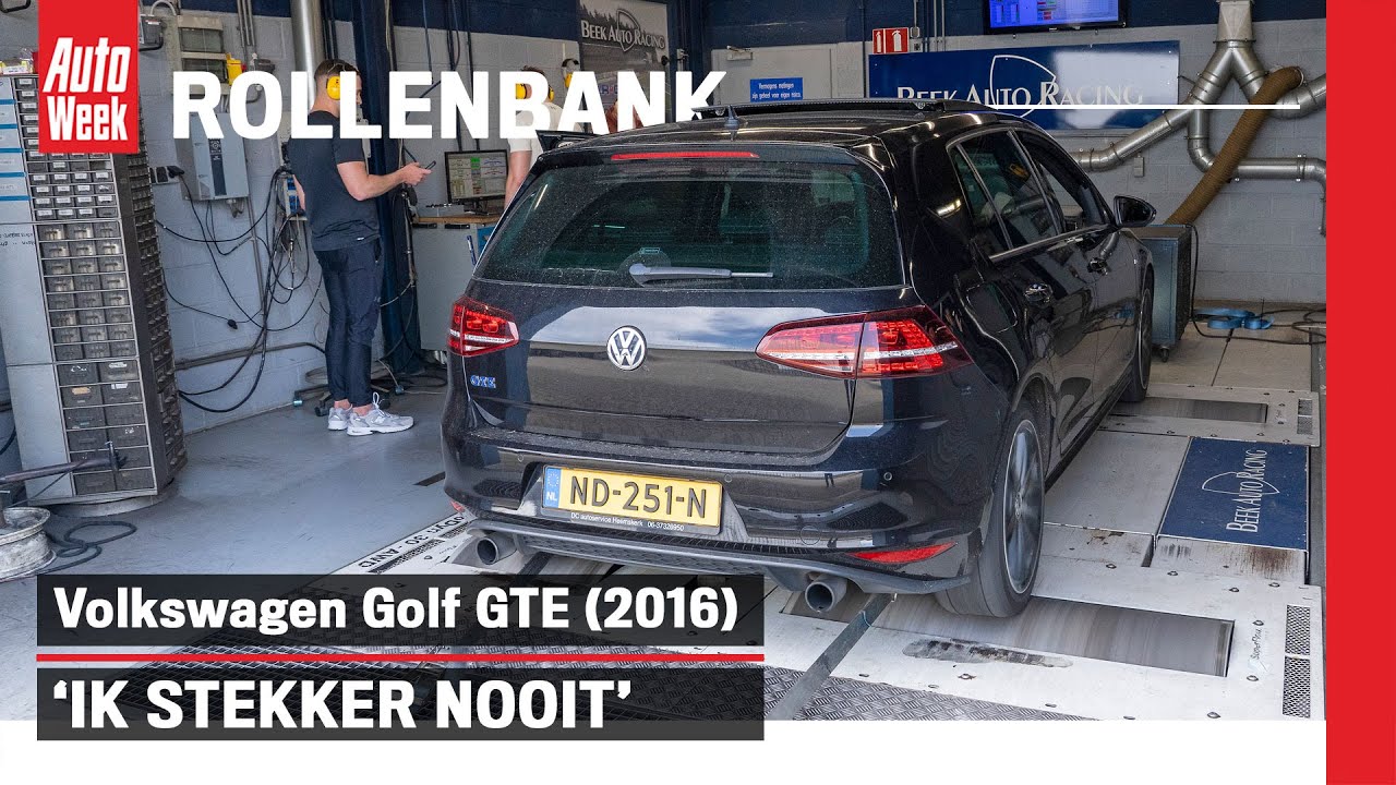 Volkswagen Golf GTE (2016) - Op de rollenbank