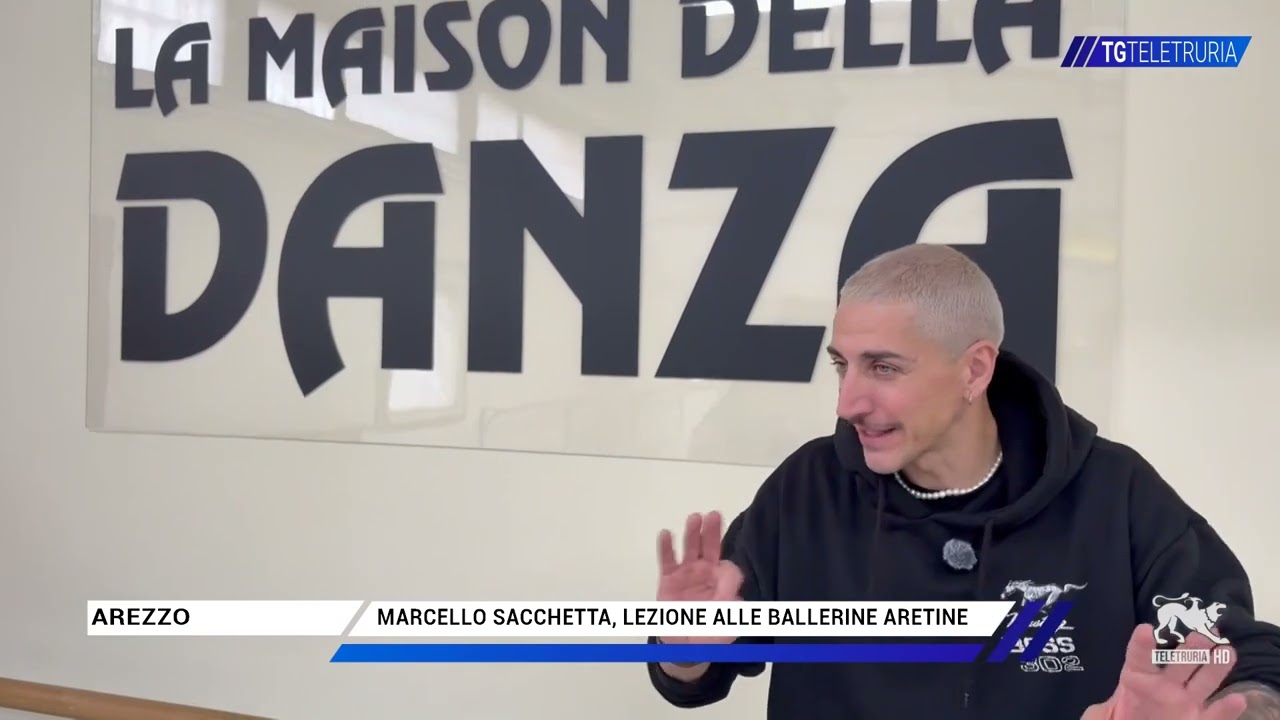 Marcello Sacchetta, lezione alle ballerine aretine