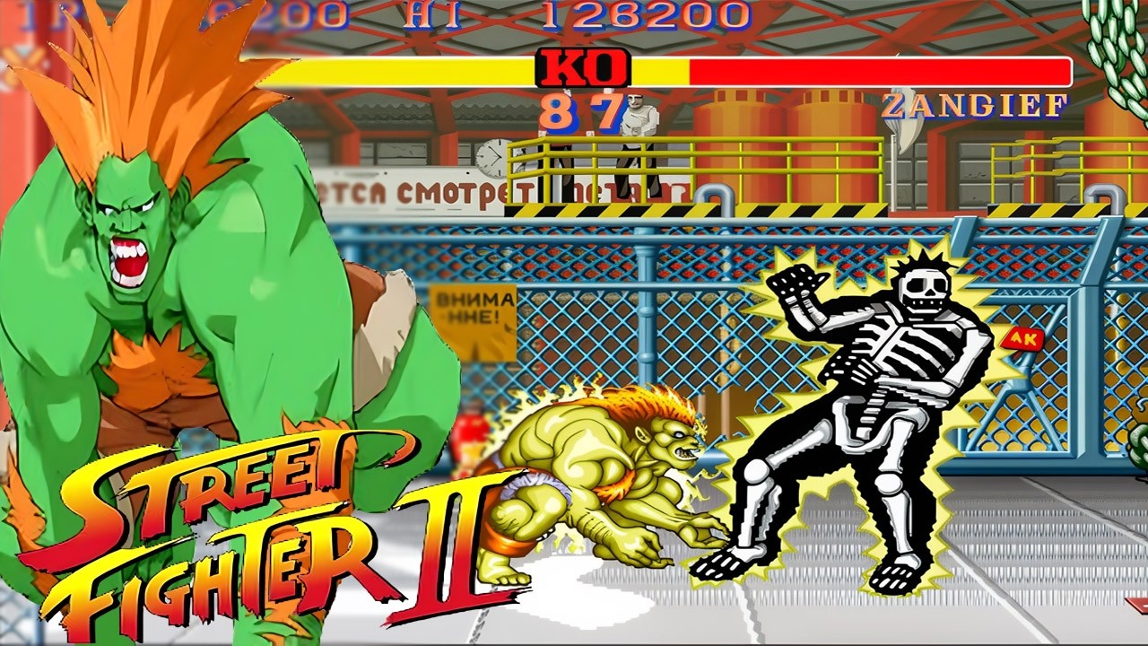 Street Fighter II Blanka Gameplay &ndash; Arcade Mode Classic