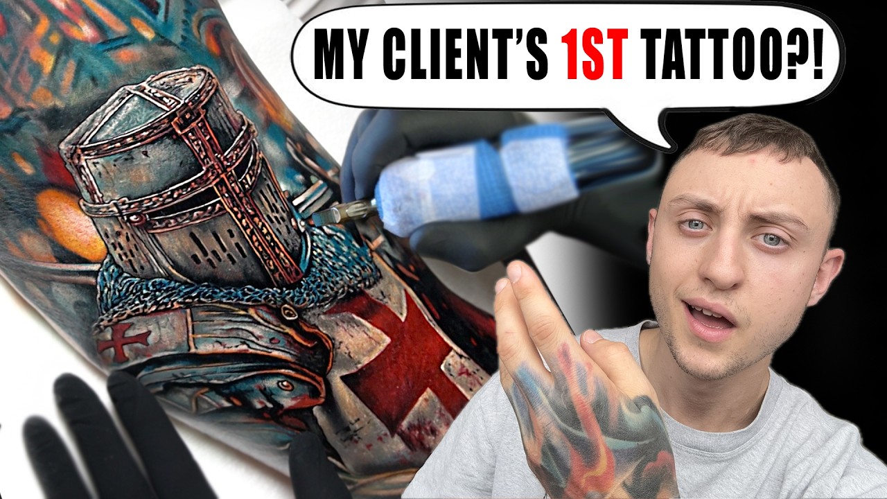 Tattooing Knights Templar | 3 DAYS IN A ROW! | Tattoo-Vlog