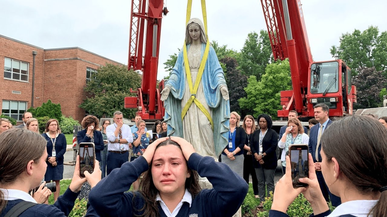 Director Ordered Virgin Mary Statue Removed From School... What Happened SHOCKED the Entire Town