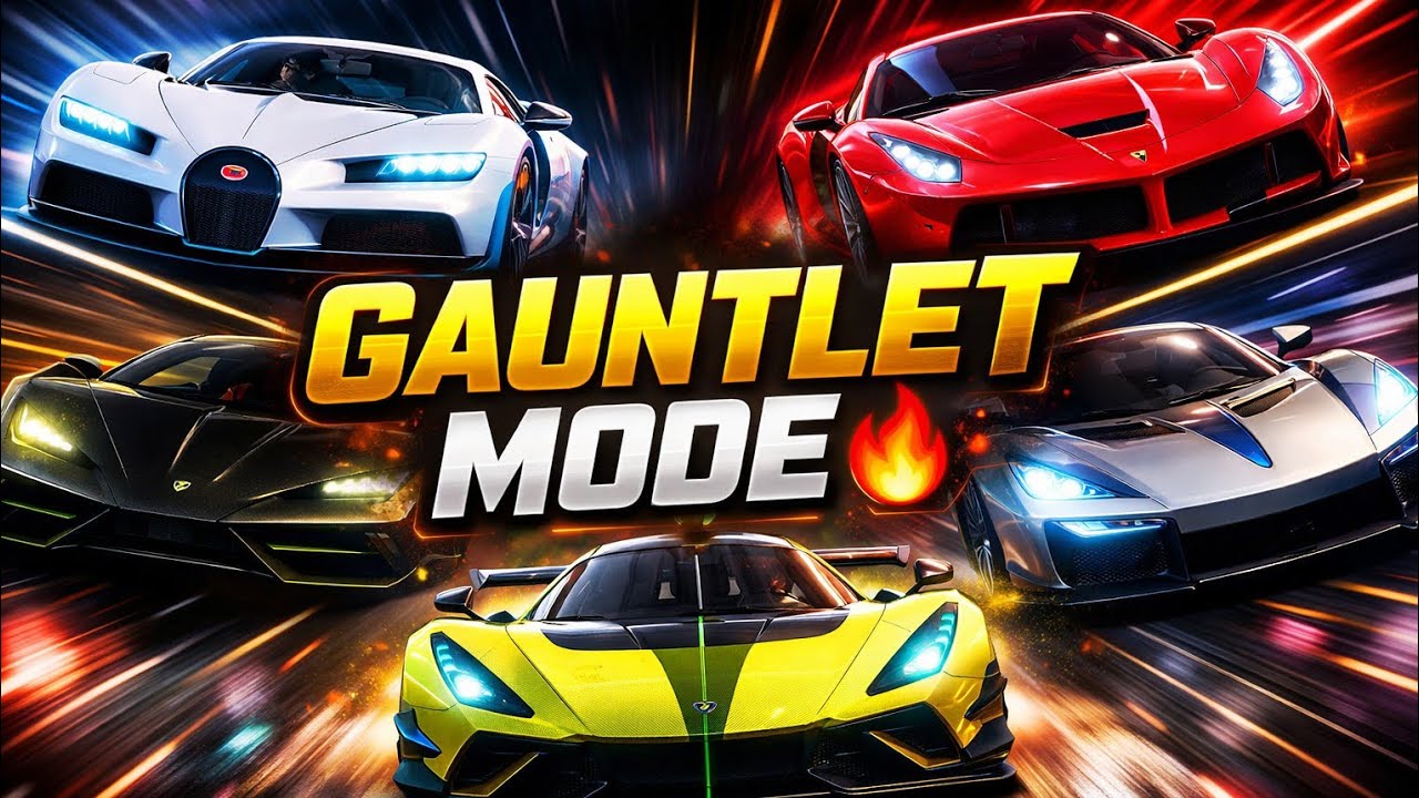 Noob vs Pro Gauntlet? 5 Cars Challenge 🔥5 Cars Strategy Test | What Is YouR Best Time ? 