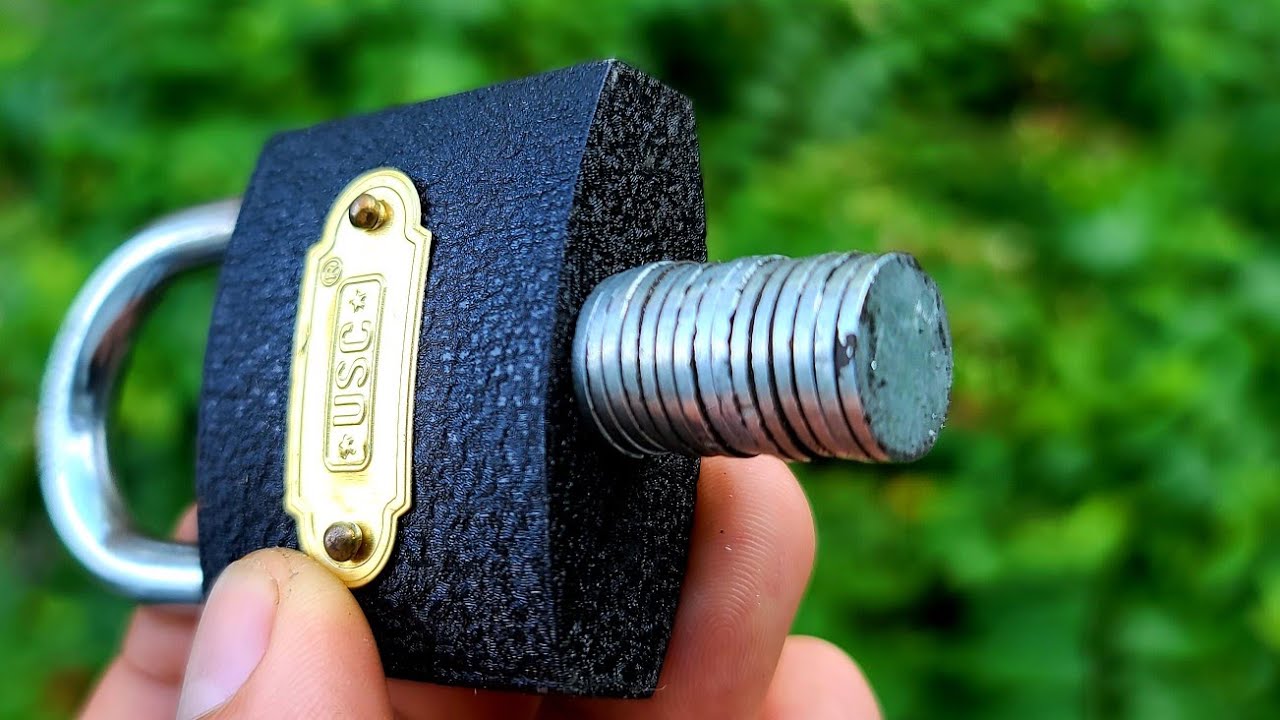 Cánh mở khóa bằng nam châm 🔴 way to open a lock with magnetic