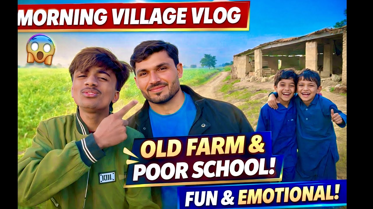  Kids Got Scared 😂 | Morning Village Exploration Vlog