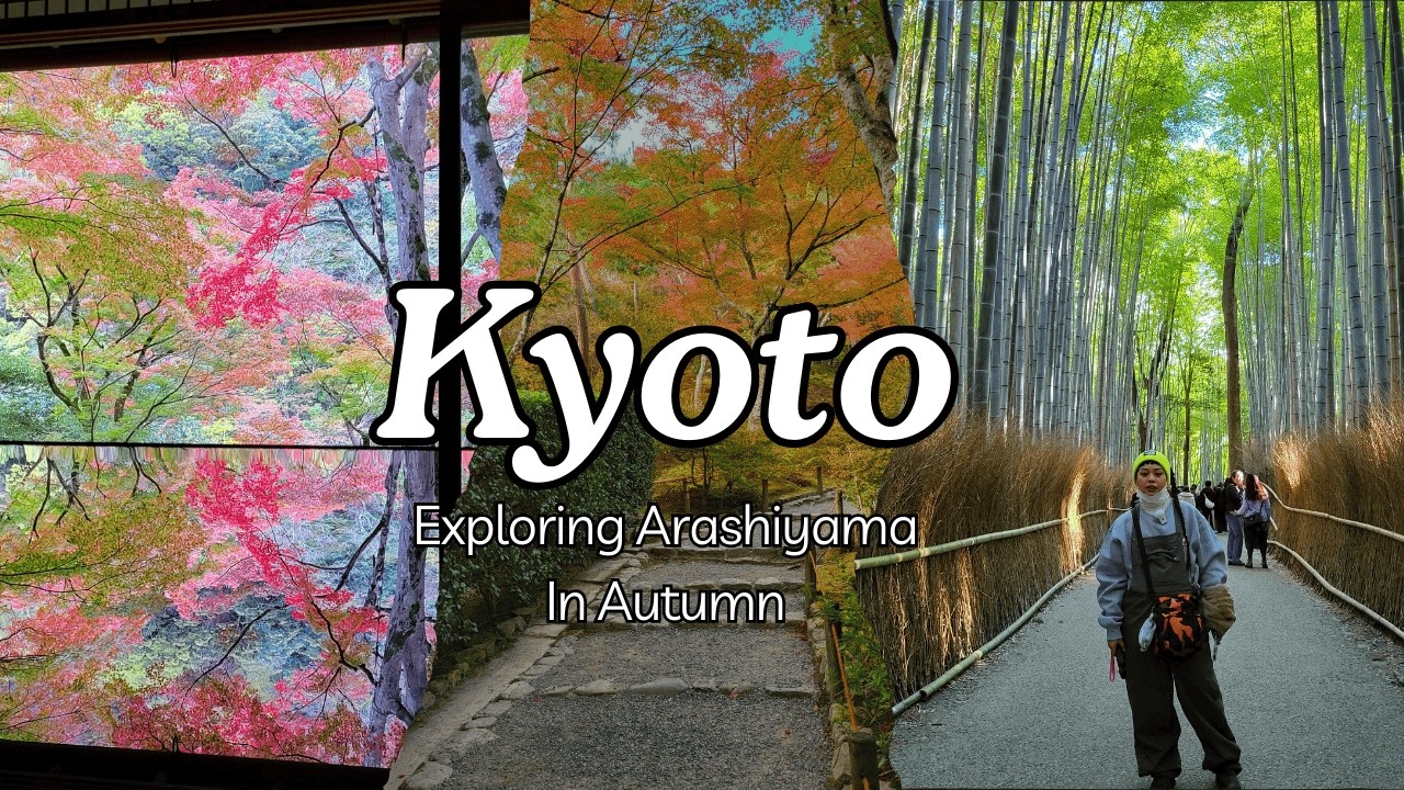 Our Last Day in Kyoto 🇯🇵 | Arashiyama Bamboo Grove, Kimono Forest & Fall Foliage Magic 🍂