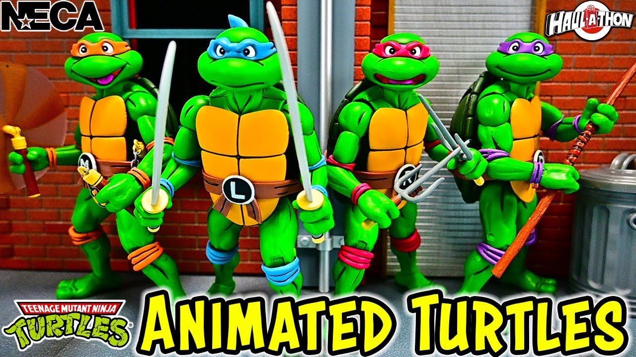 NECA TMNT Animated Turtles 4-Pack! (Haulathon)