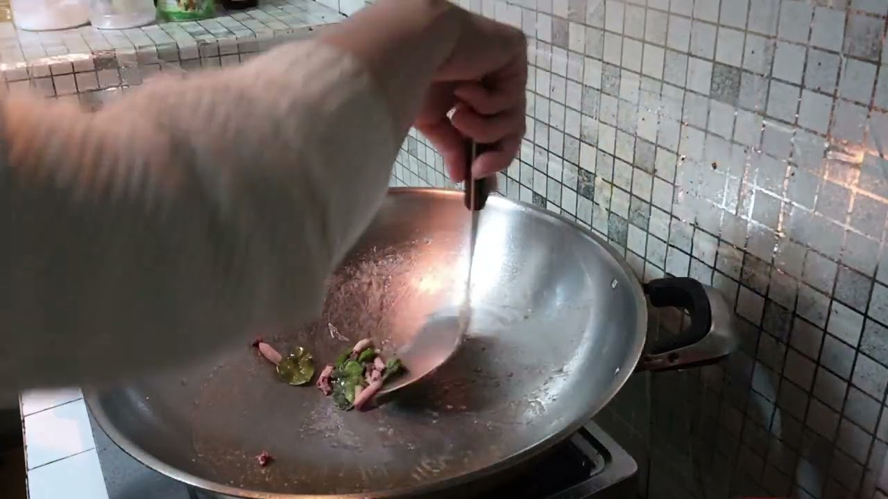 Masak baby cumi sambal ijo 