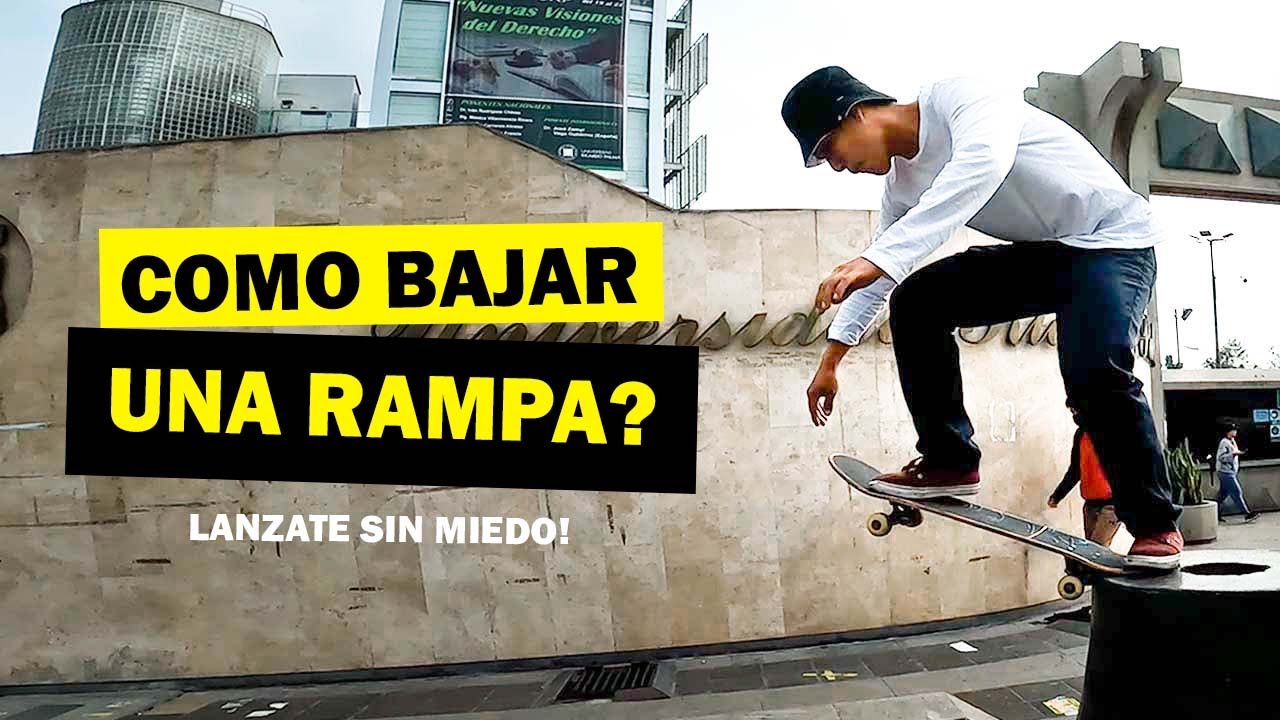 Como bajar una rampa de skate STREET sin miedo 🛹😱 DROP IN MINITRICKS