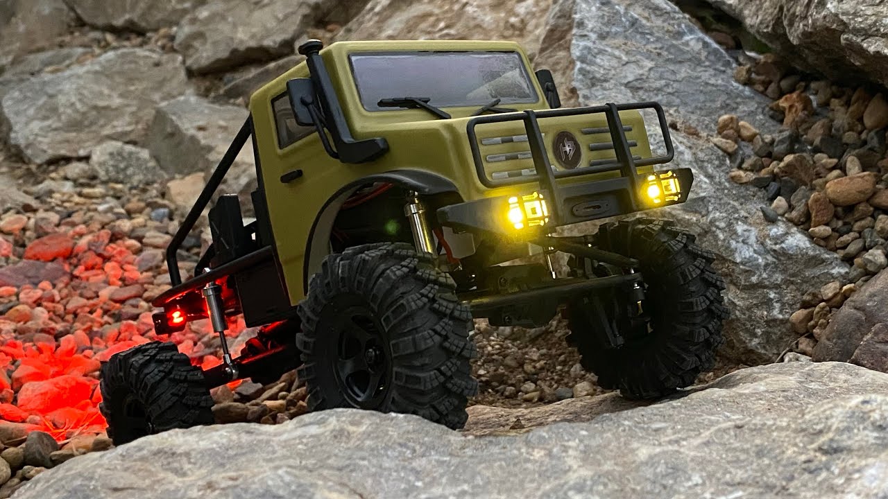 Hobby Plus CR18P 1/18 Trail Hunter with New Injora 64mm Tires & Suspension Mod